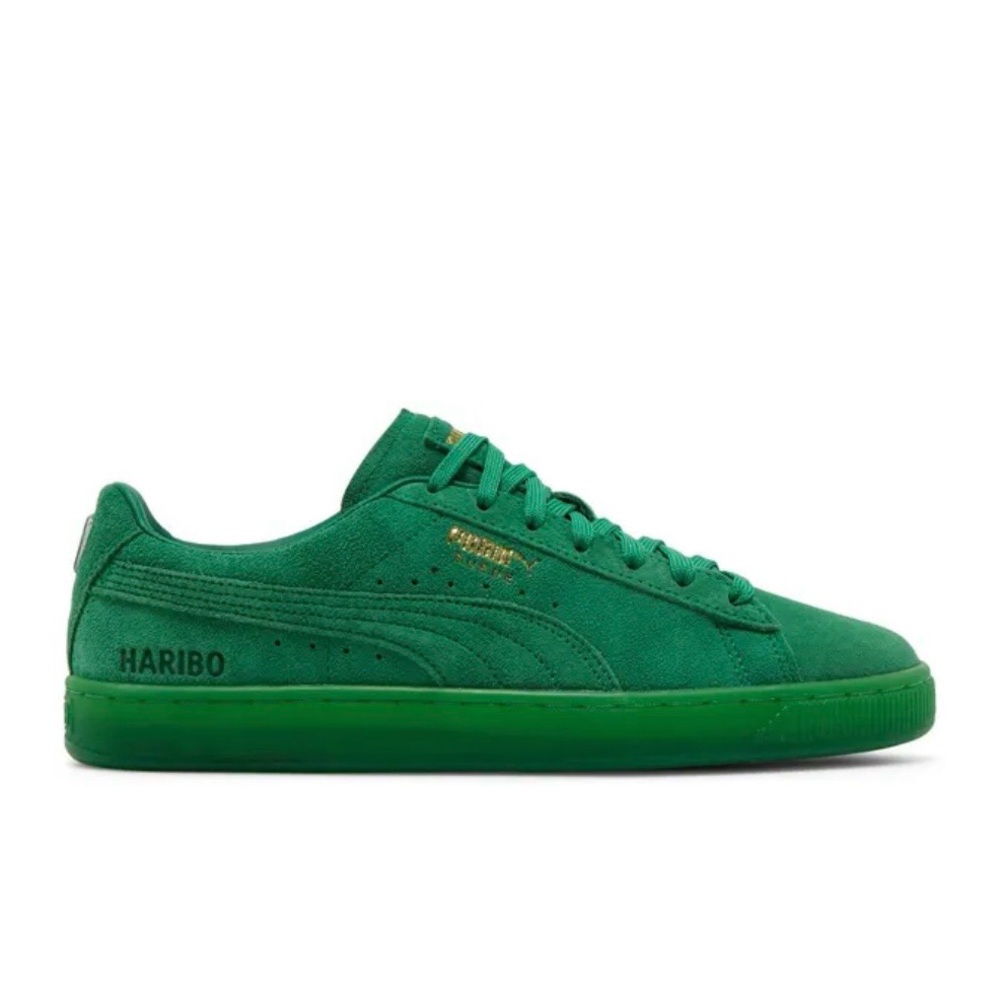Puma Haribo x Suede sneakers in the "Amazon Green" color, size Men’s Us 9.5